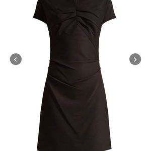 Helmet Lang Black italian  poly/wool blend fitted dress. Size 0.
